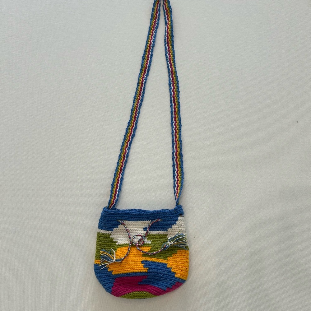 Colorful Woven Shoulder Bag